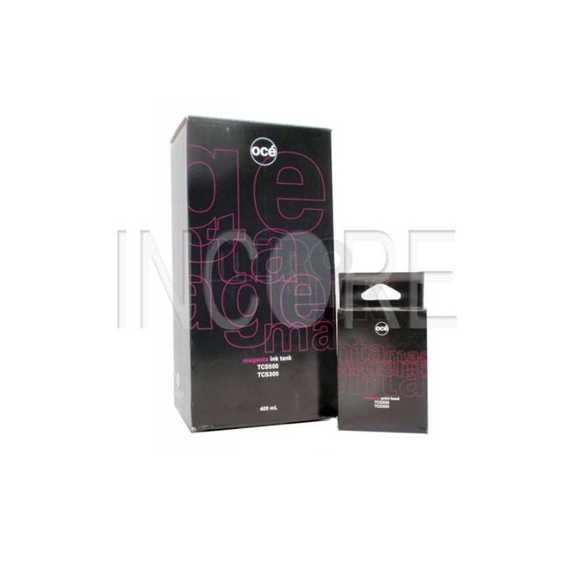Pack cartouche d'encre magenta + tête impression pour Océ TCS 500, TSC 300