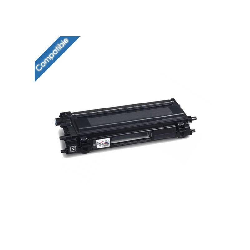 TN 135BK Toner Noir compatible (grande capacité) pour imprimante Brother DCP 9040CN, 9042CDN