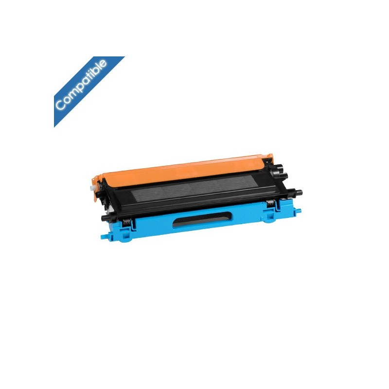 TN 135C Toner Cyan compatible (grande capacité) pour imprimante Brother DCP 9040CN, 9042CDN