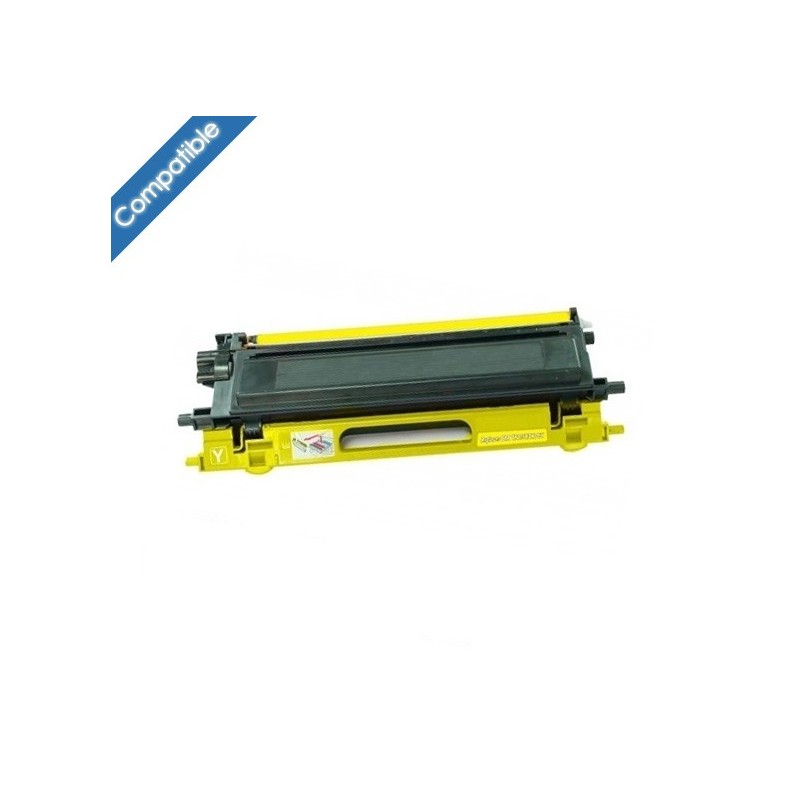 TN 135Y Toner Jaune compatible (grande capacité) pour imprimante Brother DCP 9040CN, 9042CDN