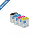 Pack 4 Encres compatible HP 10/82 pour Designjet 500 800 815 820