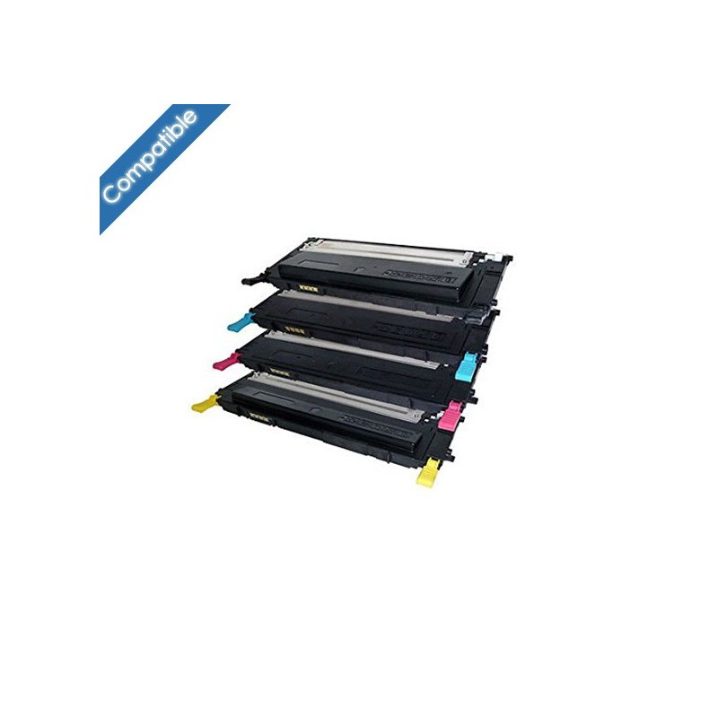 Pack 4 Cartouches laser compatible SAMSUNG CLT-406S BK/C/M/Y