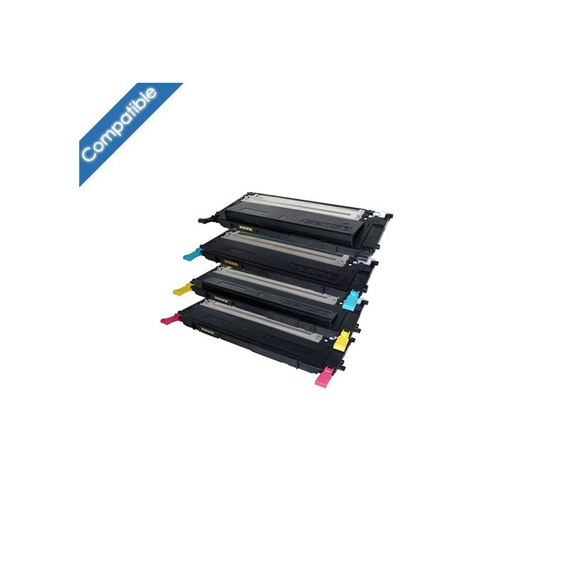 Pack 4 cartouches 3  oner Noir compatible pour imprimante Samsung CLP-360/365/365W/CLX3300/3305W/3305FN/3305FW