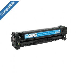 Toner Cyan compatible équivalent CC531A (HP 304A) pour imprimante HP Color Laserjet CM2320/CP2025