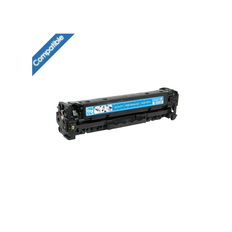 CC531A Toner Cyan compatible HP 305A pour imprimante HP Color Laserjet CM2320 et CP2025