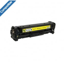 Toner Jaune compatible équivalent CC532A (HP 304A) pour imprimante HP Color Laserjet CM2320/CP2025