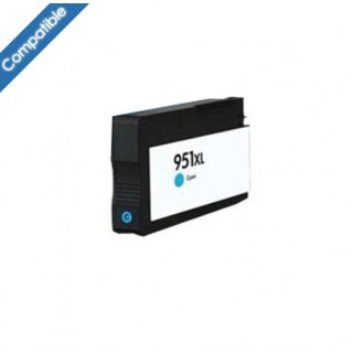 Cartouche d'encre Cyan compatible équivalent HP CN046A (HP 951XL)