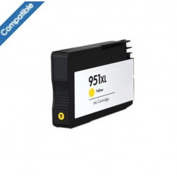 Cartouche d'encre Jaune compatible équivalent HP CN048A (HP 951XL)