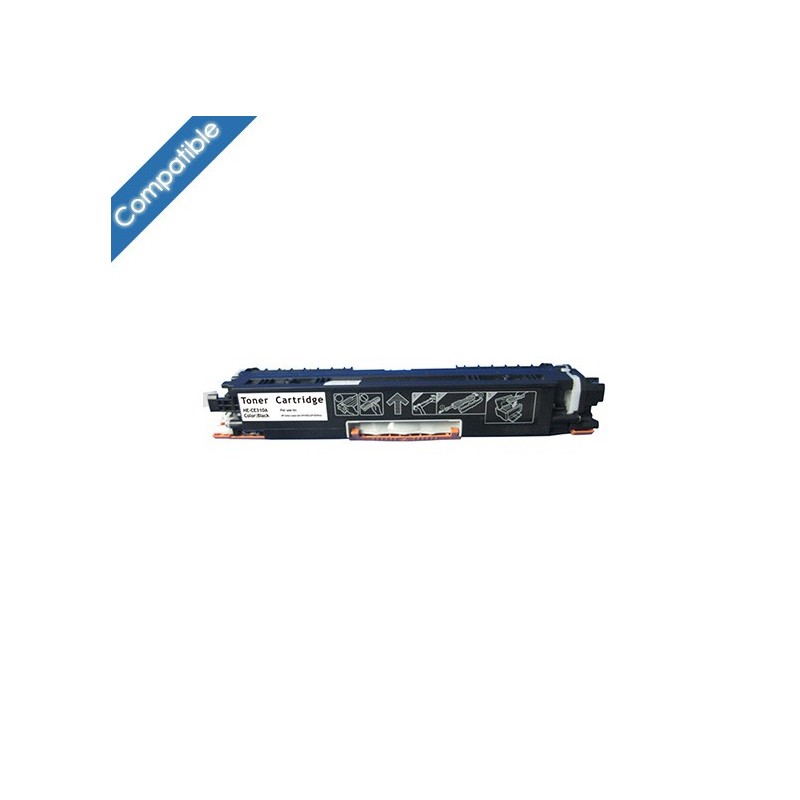 Cartouche de laser compatible Noir équivalent CE310A (127A)