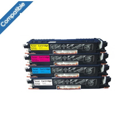 Pack 4 cartouches laser compatible HP CE310A-CE311A-CE312A-CE313A Pack 4 cartouches laser compatible HP CE310A-CE311A-CE312A-CE313A