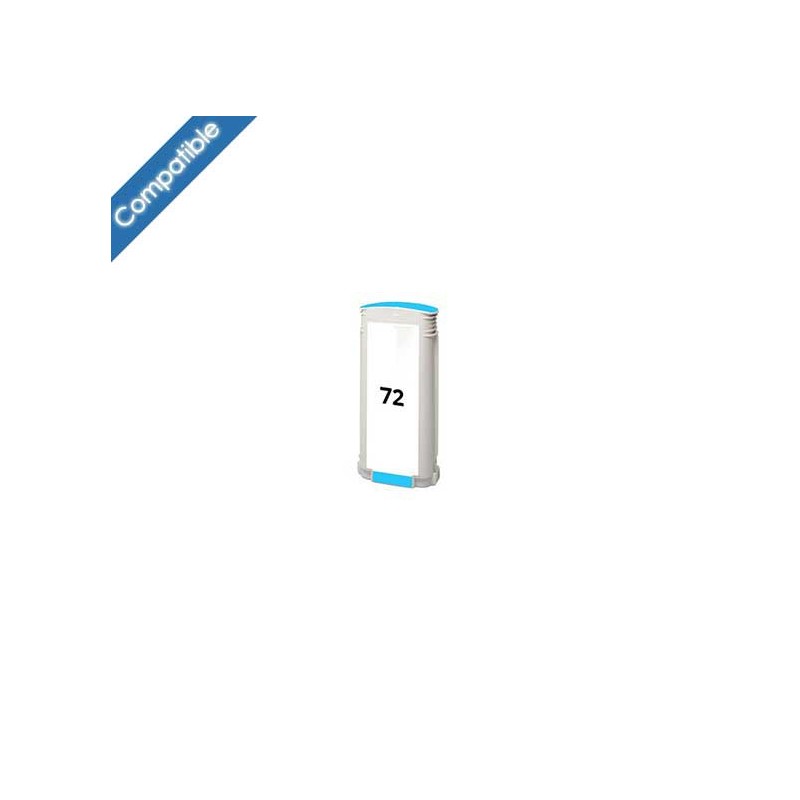 Encre Cyan remanufacturé (HP 72) pour imprimante HP Designjet T1100, T620, T1200