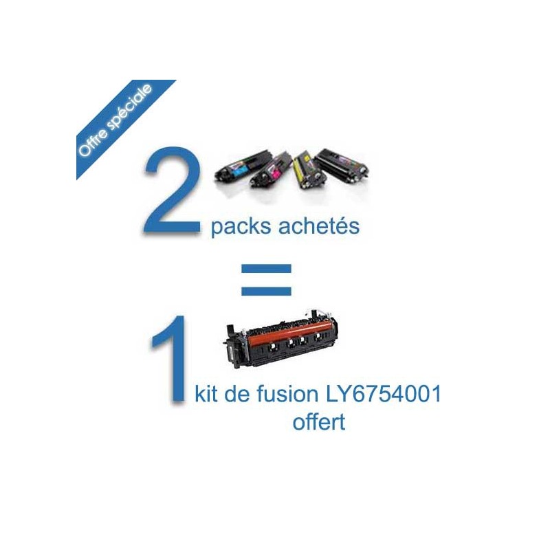 [Offre exclusive ] 2 Packs de 4 cartouches compatibles Brother TN241-245 BK/C/Y/M + 1 kit de fusion original gratuit