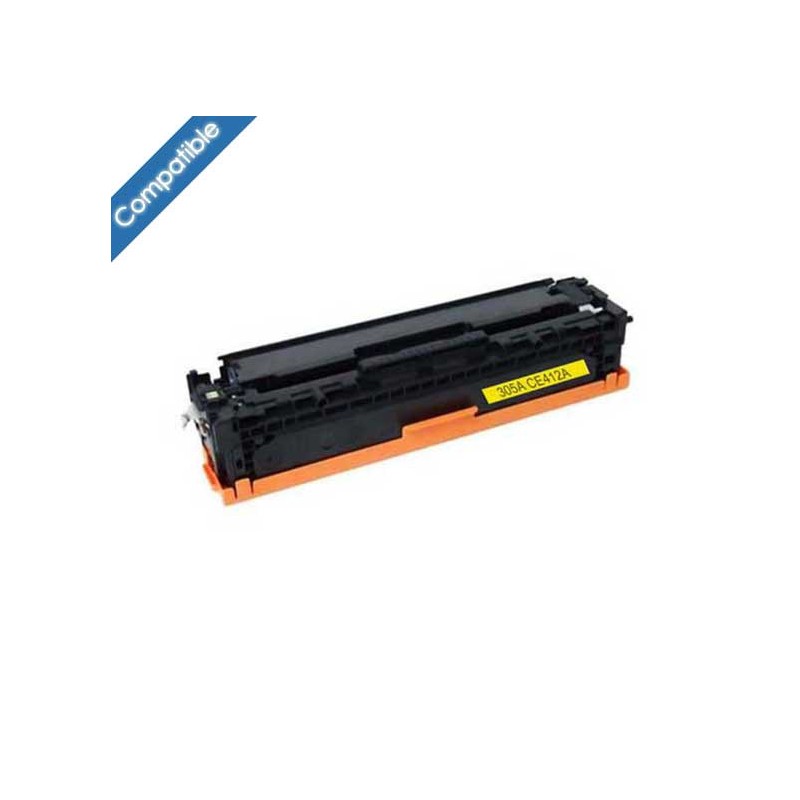 CE412A Toner Jaune compatible imprimante HP Laserjet Pro 400 et Pro 300