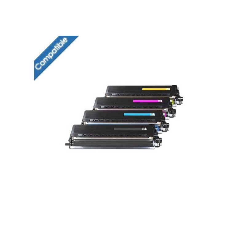 Pack 4 Toners compatible équivalent Brother TN-326BK/C/Y/M