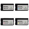 HP 953XL Pack 4 cartouches d'encres haute capacité générique équivalent HP 953XL