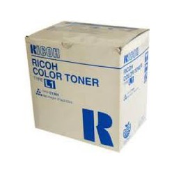 Cartouche de toner Ricoh Type L1 Cyan 887908 270g pour copieur 6010. 6110. 6513