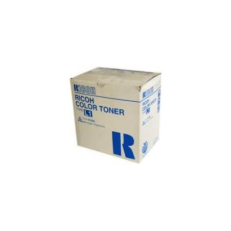 Cartouche de toner Ricoh Type L1 Cyan 887908 270g pour copieur 6010. 6110. 6513