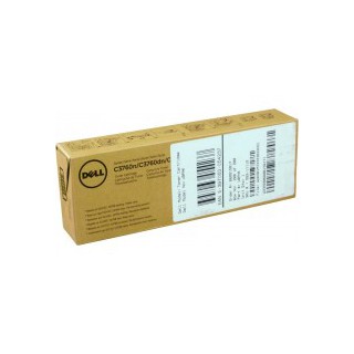 Cartouche de toner Dell C3760n Jaune 3k LC (593-11112) pour imprimante Dell C3760n, C3760dn, C3765dnf