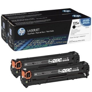 HP 125A pack de 2 toners HP noirs (CB540AD)