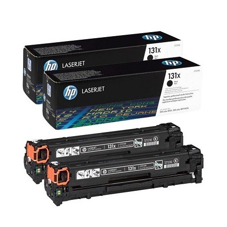 CF210XD - HP 131X pack de 2 toners LaserJet noirs haute capacité authentiques (CF210XD)