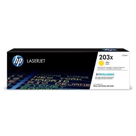 CF542X - HP 203X toner LaserJet jaune grande capacité authentique (CF542X) CF542X - HP 203X toner LaserJet jaune grande capacité authentique (CF542X)