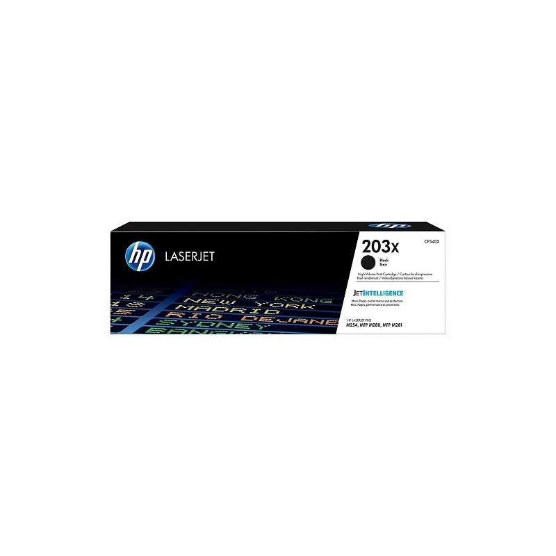 CF540X - HP 203X toner LaserJet noir grande capacité authentique (CF540X)