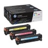 CF440AM - HP 312A pack de 3 toners LaserJet cyan/magenta/jaune authentiques (CF440AM)