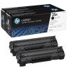 CB435AD - HP 35A pack de 2 toners LaserJet noirs authentiques (CB435AD)