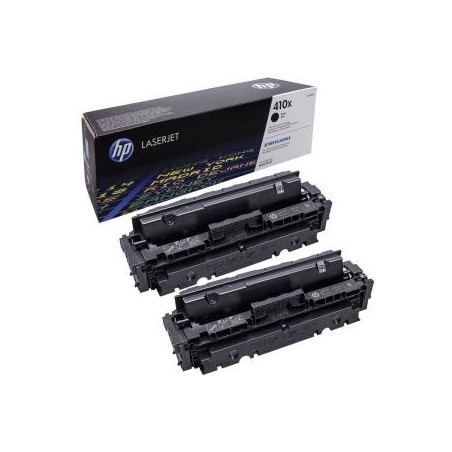CF410XD - HP 410X pack 2 toners HP noirs grande capacité - M477fdw/M452dn/M477fdn/M477fnw/M452nw/M377dw