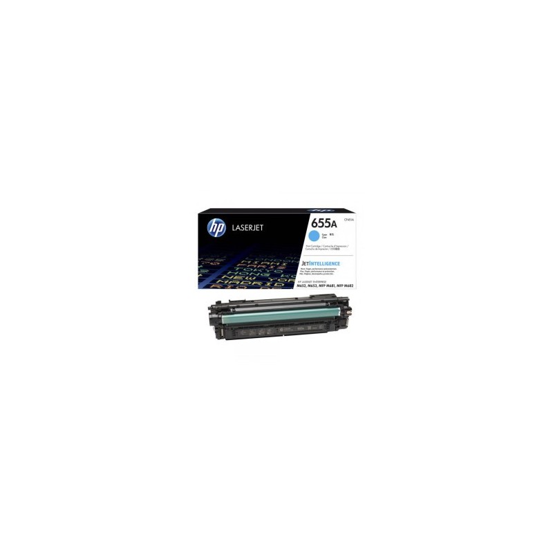 CF451A - HP 655A toner LaserJet cyan authentique (CF451A)