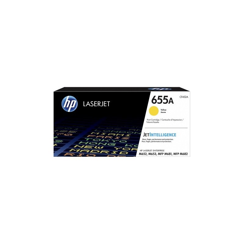 CF452A - HP 655A toner LaserJet jaune authentique (CF452A)