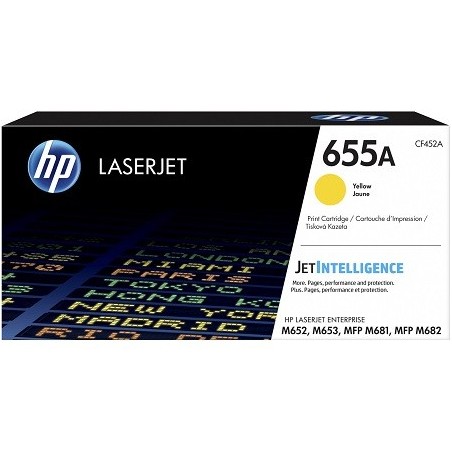 CF452A - HP 655A toner LaserJet jaune authentique (CF452A)