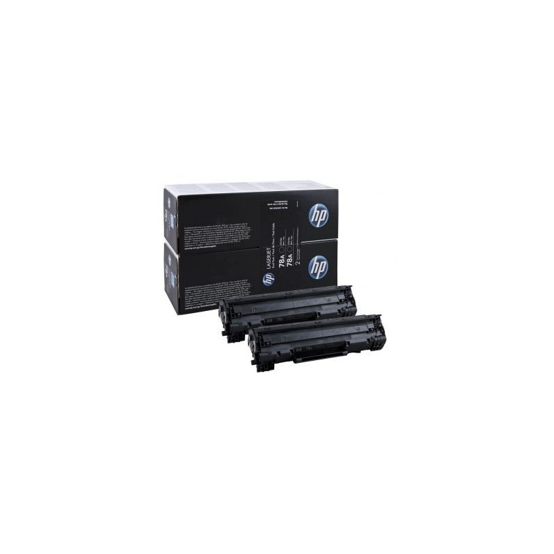 CE278AD - HP 78A pack de 2 toners LaserJet noirs authentiques (CE278AD)
