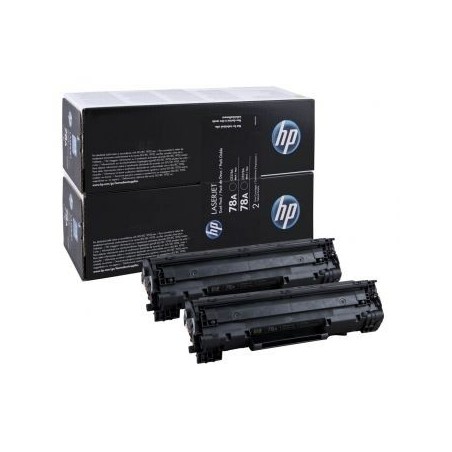 CE278AD - HP 78A pack de 2 toners LaserJet noirs authentiques (CE278AD)