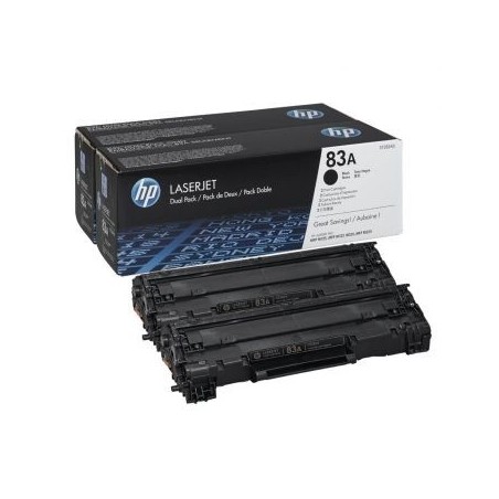 CF283AD - HP 83A pack de 2 toners LaserJet noirs authentiques (CF283AD)