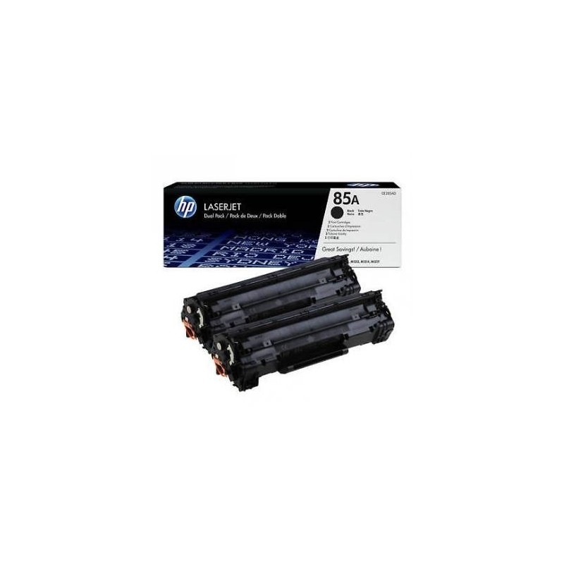 CE285AD - HP 85A pack de 2 toners LaserJet noirs authentiques (CE285AD)