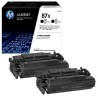 CF287XD - HP 87X pack de 2 toners LaserJet noirs grande capacité authentiques (CF287XD)