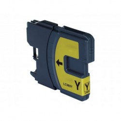 LC-980Y LC-1100Y LC-61Y Cartouche d'encre Jaune compatible pour imprimante BROTHER