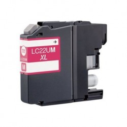 LC22UM Cartouche d'encre Magenta compatible pour imprimante BROTHER