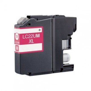 LC22UM Cartouche d'encre Magenta compatible pour imprimante BROTHER