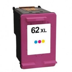 C2P07AE / 62XL cartouche d'encre Cyan / Magenta / Jaune compatible pour imprimante HP