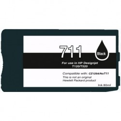CZ133A / N°711 cartouche d'encre Noir compatible pour imprimante HP