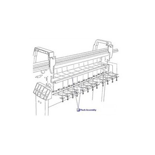 C6095-60181 Pinch Assembly A0 (60 pouces) imprimante HP Designjet 5000 5000UV 5000PS 5000PSUV 5500 5500UV