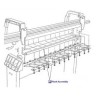 C6095-60181 Pinch Assembly format A0 imprimante HP Designjet 5000 5500