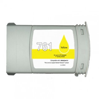 CM992A / N°761 cartouche d'encre Jaune compatible pour imprimante HP