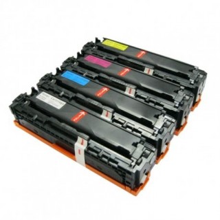 CB540A / CB541A / CB543A / CB542A / 125A / 716 Toner Pack CMYK compatible pour imprimante HP