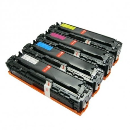 CB540A CB541A CB543A CB542A 125A 716 Toner Pack CMYK compatible pour imprimante HP
