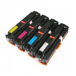 CE320A / CE321A / CE322A / CE323A pack de toner Pack CMYK compatible pour imprimante HP
