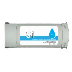 C4931A / N°81 cartouche d'encre Cyan compatible pour imprimante HP