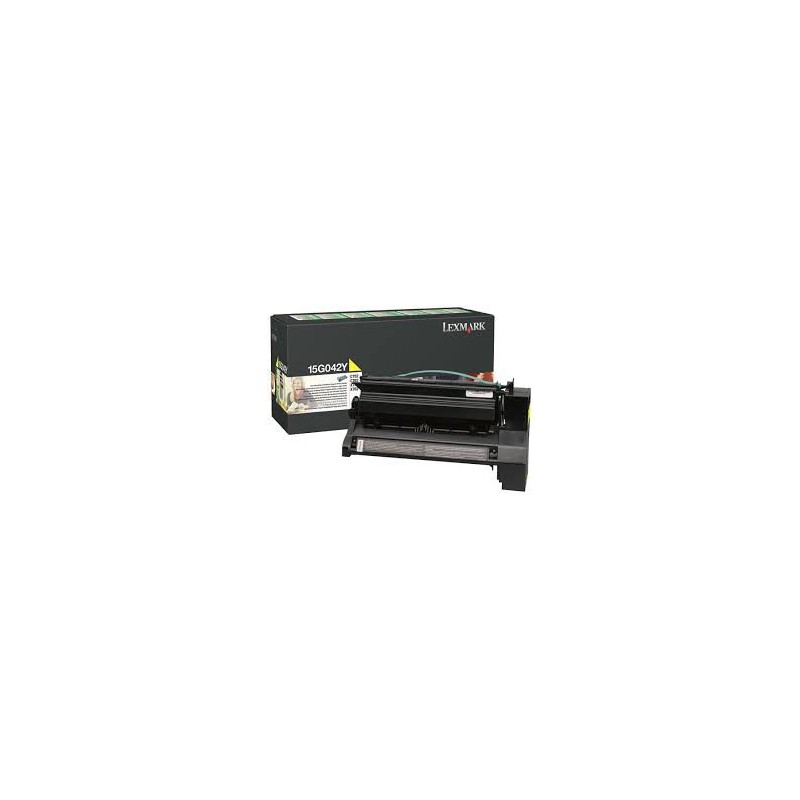 15G042Y Toner Jaune pour imprimante Lexmark C752 C760 C762 X752 X762
